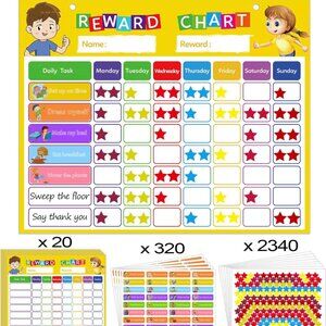 Chore Chart Reward Sticker Chart for Kids (SKU: 226MI)